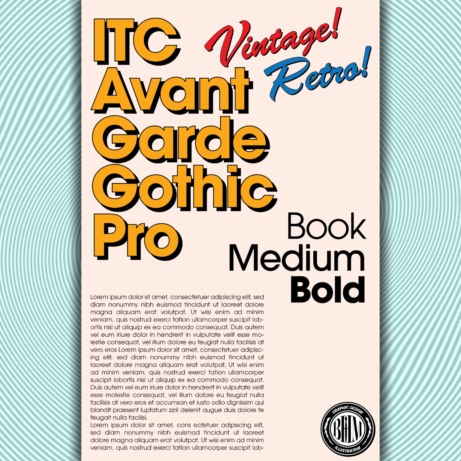 ITC Avant Garde Gothic Pro Font Showcase